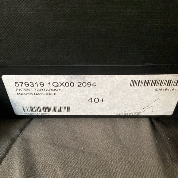 BRAND NEW KIKI SAINT LAURENT 85 PUMPS IN PATENT TARTARUGA MANLO NATURAL 40.5๐ฅ๐ฅ - Picture 6 of 9